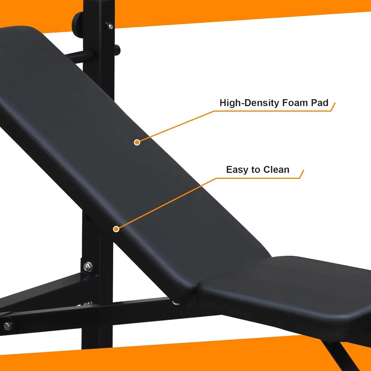 Adjustable Weight Bench Set with Squat Rack/LAT Pulldown/Leg Extension Heavy Duty Home Gym Strength Training Equipment