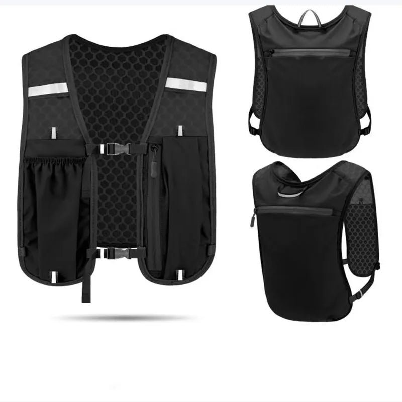 Sports Lightweight Hydration Pack Vest Backpack for Hiking, Running, Jogging ,Cycling, Marathon,Trail Running, Reflective Design