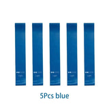 5Pcs Tpe Resistance Bands Fitness Set Rubber Loop Strength Training Workout Expander Yoga Gym Equipment Elastic Portable Pilates