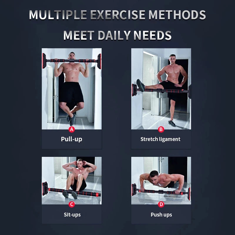 Adjustable Door Horizontal Bars Sport Fitness Exercise Home Workout Gym Chin Up Training Pull Up Bar