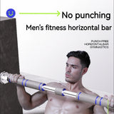 Heavy Duty Telescopic Pull Up Bar Doorway Mounted Adjustable Non-Slip Chin-Up for Home Gym Strength Training Men Women Fitness