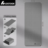 4mm Thick TPE Foldable Yoga Mat 183*61cm Easy Storage for Travel Yoga Pilates Home Exercise Floor Mat ﻿