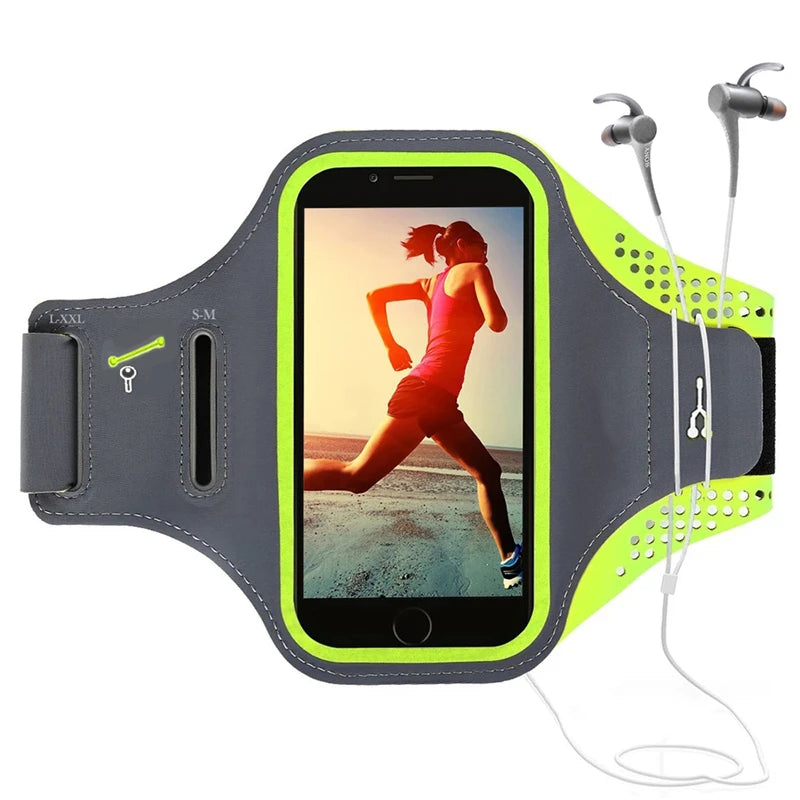 Running Armbands For Xiaomi iPhone 17 16 15 14 13 12 Pro Max Samsung Oppo Huawei Honor Outdoor Sports Arm Band Phone Pouch Bag