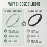 Pilates Ring Magic Circle Detachable Silicone Fiberglass Core Home Gym Fitness Equipment Slim Body Shaping Workout