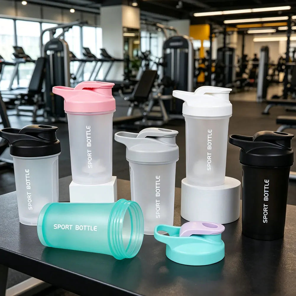 Portable 300ml Protein Powder Shaker Bottle Mixing Cup with Scale LeakProof Water Bottle for Gym Outdoor Fitness Training Sport