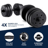 Adjustable Dumbbell Set, 20kg Dumbbell, Home Gym Weights