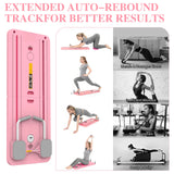 Multifunctional Abdominal Fitness Board Home Gym Exercise Board Pilates Assistant Pushup Stand, Home Fitness Ab Roller Wheel
