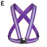 Cycling Reflective Strip Safety Vest Adjustable Highly Elastic Electric Scooter Reflective Vest For Running Jogging Fishing