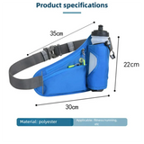 Sports Waist Bag With Water Bottle Holder Waterproof Running Phone Belt Bag For Men Women Outdoor Gym Cycling Hiking Fanny Pack