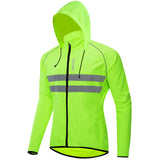 WOSAWE Ultralight Men's Cycling Windbreaker Reflective Jacket Windproof Water Resistant MTB Road Bicycle Long Jersey Wind Coat