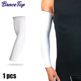 BraceTop 1 PC Sport Arm Compression Sleeve Basketball Cycling Arm Warmer Fitness Running UV Protection Volleyball Sunscreen Band