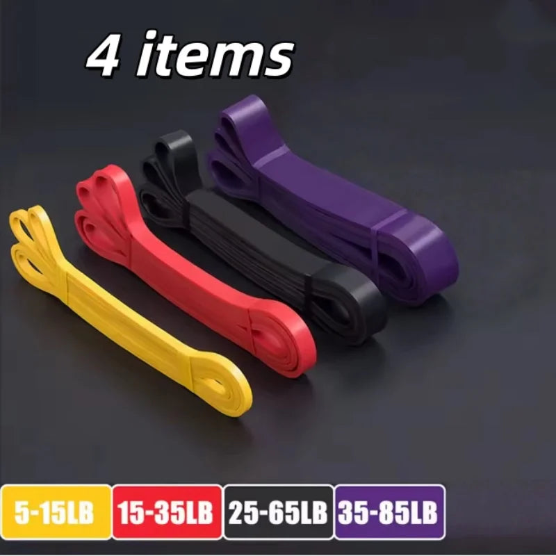 Fitness Rubber Resistance Band Set Heavy Duty Resistance Band Yoga Workout Strength Training Stretch Band Circulation Expander