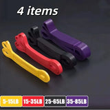 Fitness Rubber Resistance Band Set Heavy Duty Resistance Band Yoga Workout Strength Training Stretch Band Circulation Expander