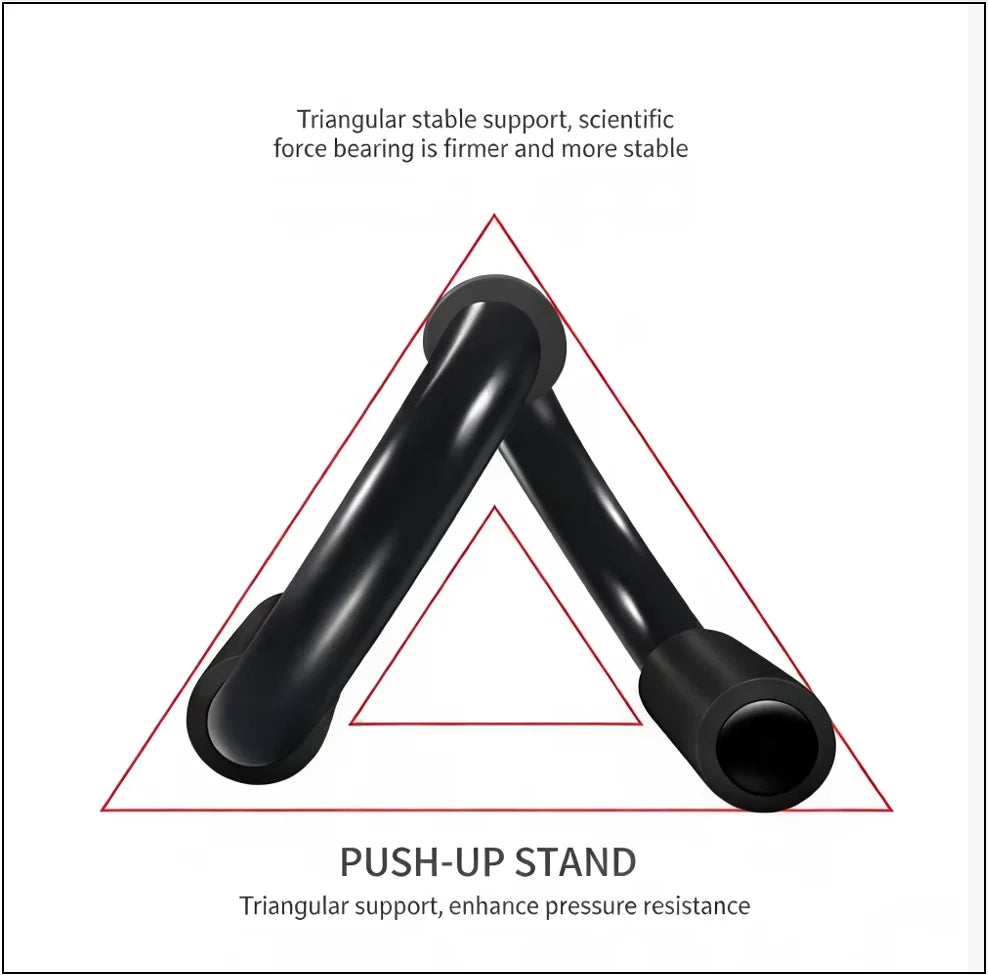 S-shaped Push-Up Rack with Non-Slip Foam Handles, Steel Frame, Home Fitness Equipment,Designed for Chest and Upper Body Training