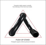S-shaped Push-Up Rack with Non-Slip Foam Handles, Steel Frame, Home Fitness Equipment,Designed for Chest and Upper Body Training