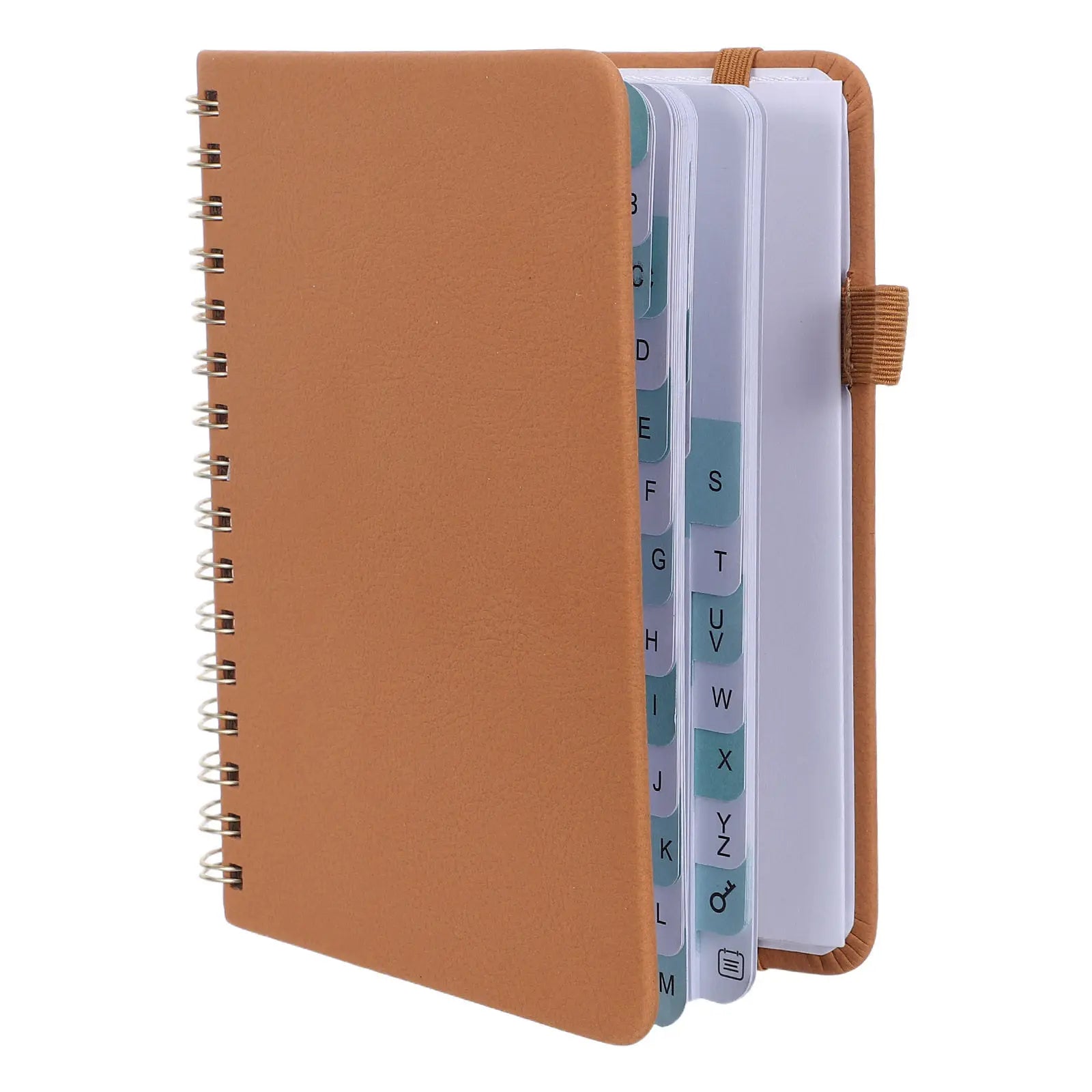 Address Phone Book with Alphabet Tabs Hardcover Spiral Notebook with A-Z Tab A6 Size Password Keeper Journal Notebook for Office
