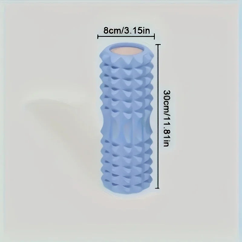 2026 New Exercise Fitness Hollow Roller Yoga Bar Massage Stick EVA Foam Bar Muscle Relaxation Thin Leg Exercise Roller