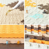 30*30cm Thicken Sports Gym Mat Protection EVA Leaf Grain Floor Mats Yoga Fitness Non-Slip Splicing Rugs Shock Room