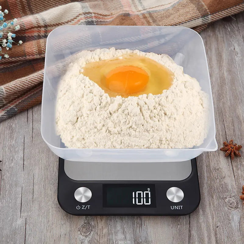 Digital Kitchen Scale Weighing Food Coffee Balance Smart Electronic Digital Scales Stainless Steel Design for Cooking and Baking