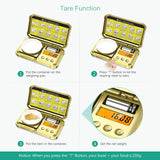 Digital Jewelry Scale 200g 0.01g Pocket Scales with 50g Calibration Weight Electronic Smart Scale for Professional Weighing