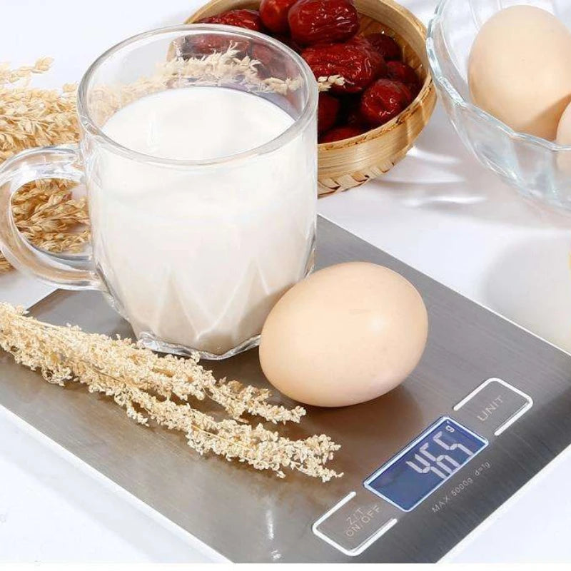 10/5Kg Kitchen Digital Scale Usb/Battery Charging Electronic Smart Balance LCD Mini Precision Weight Scales For  Food Cooking