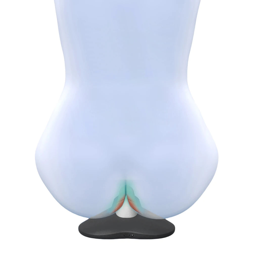 Electric Sit-On-Top Pelvic Trainer Ergonomic Pelvic Floor Strengthening Device Pelvic Floor Muscle Training Device for Men Women