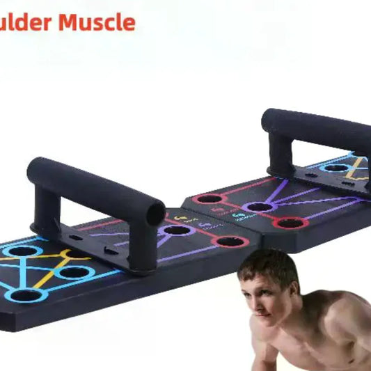 1 Set Multifunctional Thicken Push Up Board Fitness Muscle Home Gym Push Up 20 Holes Push Up Stand