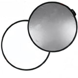 60cm 2 in 1 Collapsible Round Photography Reflector Photo Studio Outdoor Light Diffuser Multi-Disc With Carry Bag