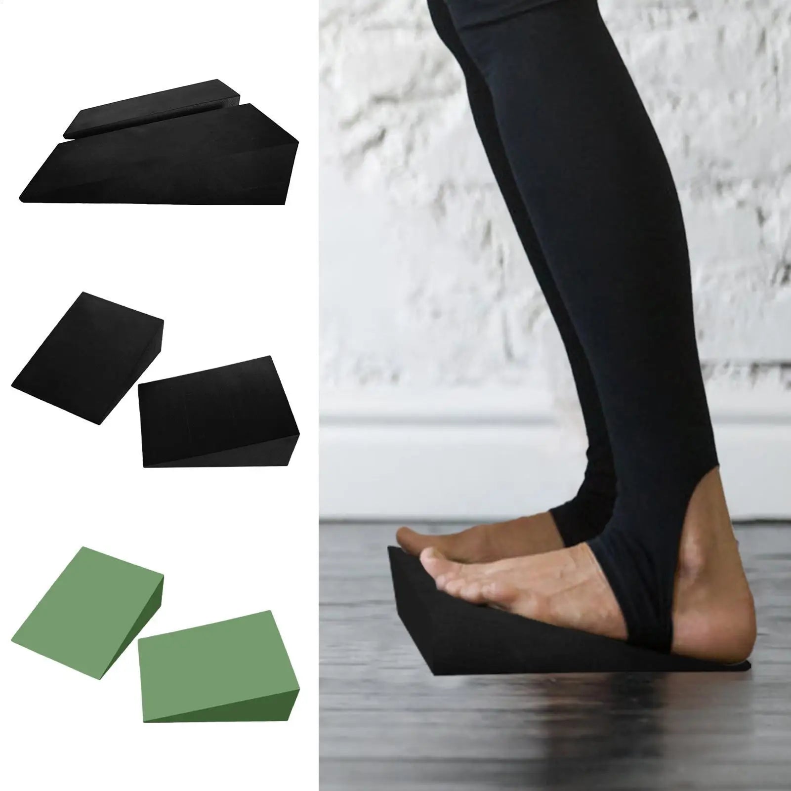 Squat Wedge Block Yoga Wedge Stretch Slant Board Adjustable Non-Slip Foot Stretcher Improve Lower Leg Strength Gym Equipment