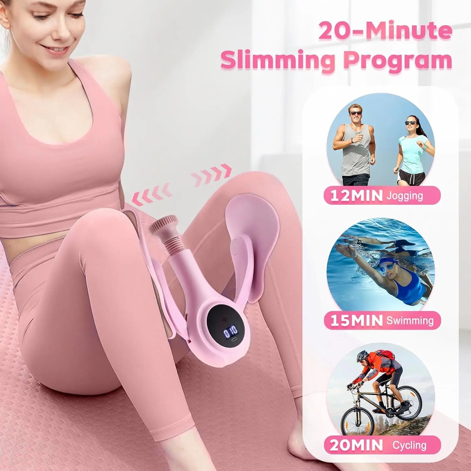 Pelvic Floor Inner Thigh Exerciser For Women Thigh Master Pro Trainer Muscle Strengthening Leg Toner Workout Equipment