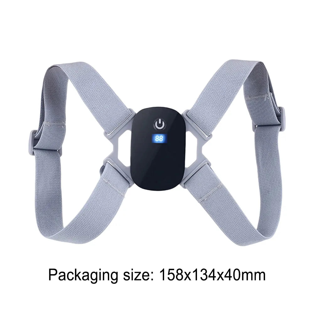 LCD 8-shaped Sitting Posture Corrector Rechargeable 400mAh Back Correction Belts Smart Sensor Vibration Reminder for Work Sudy