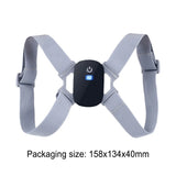 LCD 8-shaped Sitting Posture Corrector Rechargeable 400mAh Back Correction Belts Smart Sensor Vibration Reminder for Work Sudy