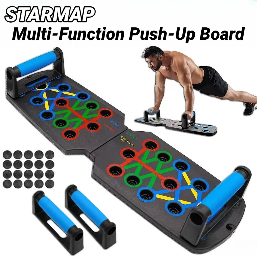Portable Multifunctional Push-up Board - Fitness and Muscle Training Device Home Workout Set Foldable Push Up Bar Resistance