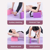 New 2PCS Yoga Building Blocks Cubes Pilates Bricks Reinforcement Mats Exercise Home Sports Supplies Exercise Eva YJZ01