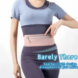 3 Pockets Reflective Running Belt Marathon Waist Bag Ultra Slim Waterproof Light Zero Bounce Safe 7.5" Phone Fit Waists 60-120cm