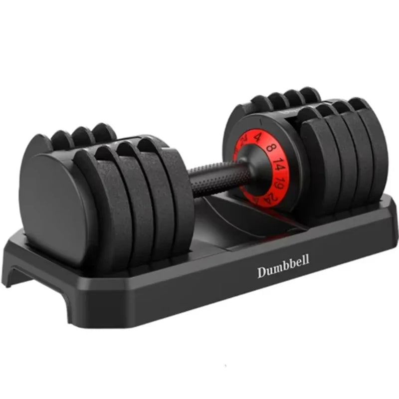 SIHAO Adjustable Steel Dumbbell 24/40KG 52.5/90LBS Fitness for Home Gym, Arm & Muscle Training with QuickLock System Trainning