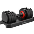 SIHAO Adjustable Steel Dumbbell 24/40KG 52.5/90LBS Fitness for Home Gym, Arm & Muscle Training with QuickLock System Trainning