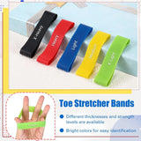 5pcs Toe Stretch Bands, Big Toe Spacers, Finger Resistance Stretchers, Women Men Foot Thumb Yoga Bands Finger Exercise Straps