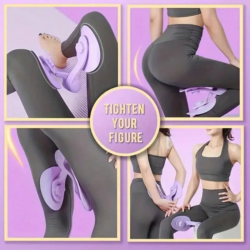 Multifunctional Yoga Trainer Legs Beauty Device for Women Pelvic Floor Muscle Training Postpartum Repair Inner Thigh Exerciser