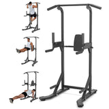 Heavy Duty Power Tower Pull Up Bar Free-Standing Dip Station 200KG Home Gym Multi-Function Strength Training Fitness Equipment