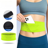 LOOGDEEL Sports Waist Bag Breathable Belt Bag Pocket Seamless Invisible Elastic Multifunction Phone Fitness Running Lightweight