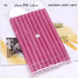 10pcs Flexible Hair Curling Rod Soft  Heatess Hair Curler Makers Foam Bendy Twist Curls Flexi No Heat Rollers Styling Tools