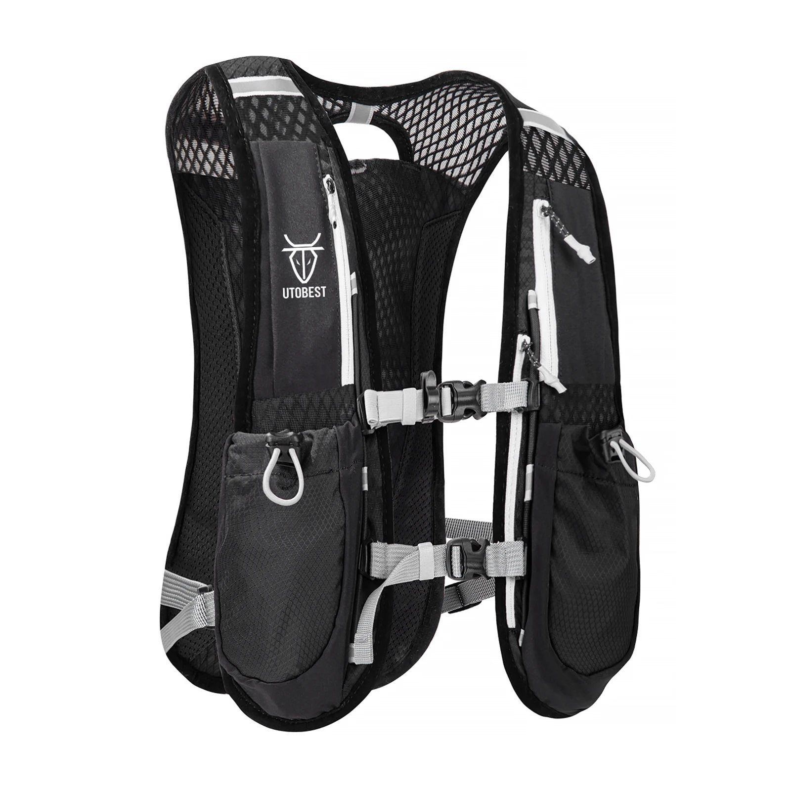 UTOBEST Trail Running Backpack 5L Ultra Lightweight Hydration Vest Breathable Functional Pack for Marathon Cycling Hiking