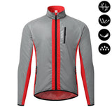 WOSAWE Reflective Cycling Jacket Winter Autumn Bicycle Windbreaker Bike Soft Windproof Waterproof Motorbike Jacket Men Coat