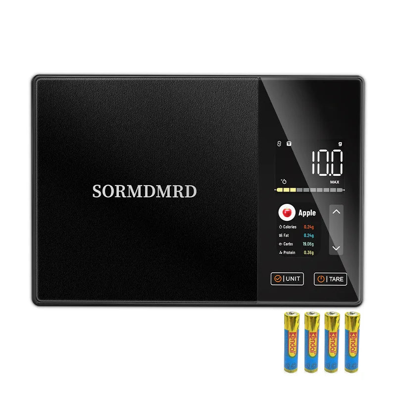 Smart Kitchen Scale Connects to Mobile App for Food Calorie Calculation Fitness Weight Loss Body Management,11 lb / 5kg