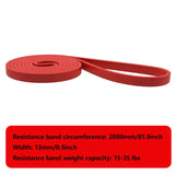 New 1Pcs Tough Latex Resistance Band Elastic Exercise Strength Pull-Ups Auxiliary Band Fitness Equipment Strengthening Train