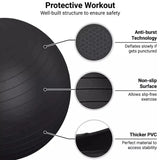 65/75/85cm Yoga Balance Bosu Ball Maternity Rehabilitation Excercise Ball Pilates Accesorios Home Fitness Equipment Gymnastic