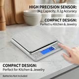 LCD Digital Jewelry Scale 3kg 0.1g/500g 0.01g Smart Precision Electronic Pocket Portable Kitchen Food Scales Gram Weight Balance