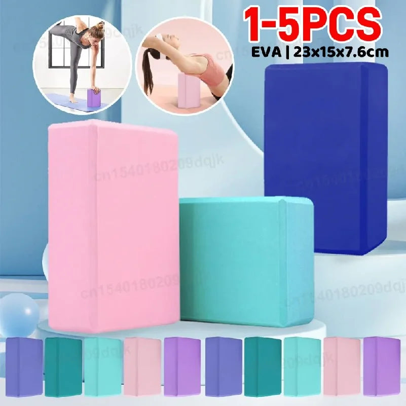 Yoga Bricks Gym Blocks Foam Brick Training Exercise Fitness Tool Yoga Bolster Pillow Cushion Stretching Body Shaping Blocks
