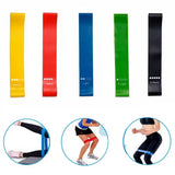 5Pcs Tpe Resistance Bands Fitness Set Rubber Loop Strength Training Workout Expander Yoga Gym Equipment Elastic Portable Pilates